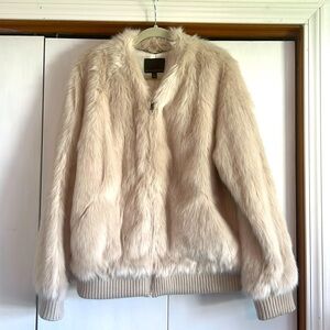 Banana Republic women’s faux fur jacket size XL Tall